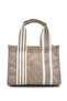 Women's Vegan Beige Shoulder Bag - 3