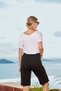 24824 Women's White Capri Suit - 2