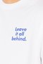 Leave Oversize T-Shirt Men - White - 7