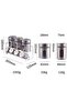 7-Piece Stainless Steel Glass Spice Rack Spice Set - 3