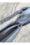 Gray Satin Hair Bandana