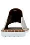 Women's Vegan Leather Beige Slippers - Fly with Your Own Wings Design - 7