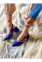 NISO COBALT BLUE Patent Leather Heeled Sandals - 4