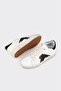 White Leather Women's Sports Shoes - 3