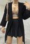 Women's Black Knitwear Seasonal Long Cardigan - 6