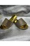 Gold Colored Stone Slippers - 3