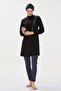 Lycra Full Covered Hijab Swimsuit Rozamay Area 9238 Black - 3