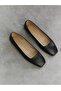 Genuine Leather Black Ballet Flats