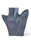 Braided Steel Chain 60 cm Bronze Color Rose - 2