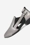 WOMEN'S BLACK NICKEL GENUINE NATURAL LEATHER NUMBER 36-41 BUCKLE SHOES - 6