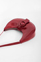 Women's Claret Red Buckle Detailed Hand and Shoulder Bag - 3