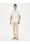 Ecru Slim Fit T-Shirt ELIFFU BUTIKHOME - 4