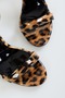 Women's Lina Leopard Shiny Single Strap Heeled Shoes - 5