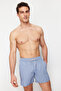 Açık Mavi Basic Standart Boy Deniz Şortu TMNSS20DS0023 - 5