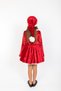 Girl's Christmas Costume - Girl's Christmas Party Dress with Hat and Scarf - 3