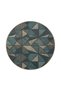 Green Cream Geometric Patterned Woven Base Carpet Miravip338 - 4