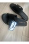 WOMEN'S BLACK COLOR CROSSBAND Patent Leather Snakeskin Orthopedic Sole Slippers 9827-8 - 2
