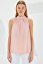 0489 Halter Neck Knitted Blouse - Powder - 2
