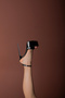 Rasha Black Patent Leather Strap-On Women's 15 cm Classic Platform Heeled Shoes - 3