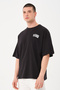 Men's Crew Neck Print Detailed Oversize T-shirt - 7
