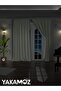 High Quality Stone Color Blackout Background Curtain Extrafor Gathered Single Wing Dark Touch Series - 2