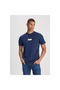 Loose Fit Men's Navy Blue Crew Neck T-Shirt