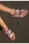 Women's Vegan Leather Multicolored Slippers - Old Town Design