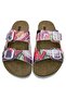 Women's Vegan Leather Multicolor Slippers - Good Things Are Ahead Design - 3