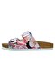 Women's Vegan Leather Multicolor Slippers - Good Things Are Ahead Design - 4
