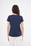 Sports T-shirt Navy Blue Color V-neck Woody's Fight Club Printed Cappa Fabric - 7