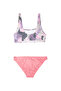 Pink Camouflage Bralette Women's Bikini Set - 2