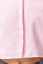 Pink Sleeve Padded Stone Crop Woven Shirt TWOSS24GO00041 - 4