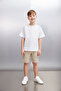 Octave Men's Oversize White T-shirt - 2