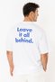 Leave Oversize T-Shirt Men - White