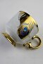 6-Piece Luxury Porcelain Coffee Cup Turkish Coffee Cup Gilded Peacock Feather Model - 4