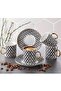 Set of 6 Porcelain Coffee Cups Gilded Turkish Coffee 4001 - 3