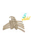 Wooden Bow Tie Figured Clothes Hanger Set of 5 for 0/4 Years Old