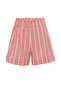 Pink-White Stripes Şort - 5