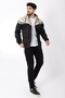 Men's Beige Bill Triangle Piece Hooded Seasonal Coat 1220 - 4