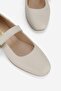 WOMEN'S BEIGE GENUINE LEATHER NUMBER 34-35-41-42 STRAP SHOES - 5