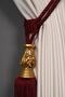 Claret Red Color Gold Core Detailed Background Curtain Tie Classic Baroque Tasseled Braçol - 2