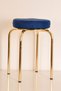4 Piece Colorful Thai-3 Feather Gold Octopus Stool Kitchen Stool Iron Stool - 3