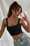 Women's Black 8021 Strappy Cop Top Bustier - 4