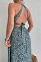 Waist Gathered Helen Dress Green - 3