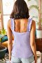 Women's Lilac Strap Frilly Lycra Camisole Blouse BLZ-19000920 - 7