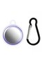 Protective Opacity Transparent Silicone Case with Keychain Lilac - 2