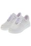 White Satin Dream Light Sole Women's Low Sole Lace-Up Sneakers - 2