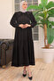 2079 Baby Collar Dress Black