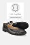 WOMEN'S BLACK NICKEL GENUINE LEATHER NUMBER 34-35-41-42 STRAP SHOES - 3