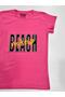 Beach Printed Girls' T-Shirt/ Girls' Short Sleeve T-Shirt/Stretchy Combed Cotton T-Shirt (Slim) - 3